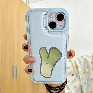 Ốp lưng cải xanh hoạt hình phù hợp với iPhone17promax 16/15/14/13/12