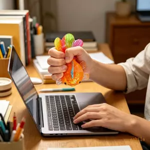 Exhila TPR Đồ chơi giảm căng thẳng giác quan Thiết kế cá vàng đáng yêu Đồ chơi góc bình tĩnh có kết cấu mềm mại cho trẻ em Người lớn