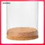 Clear Dome Cloche Kính Hiển Thị Vòm Terrarium Đế Bằng Gỗ Hoa Hộp Đựng Hàng Thủ Công Lọ Giá Đỡ Thích Hợp Cho Để Bàn Trang Trí Sự Kiện