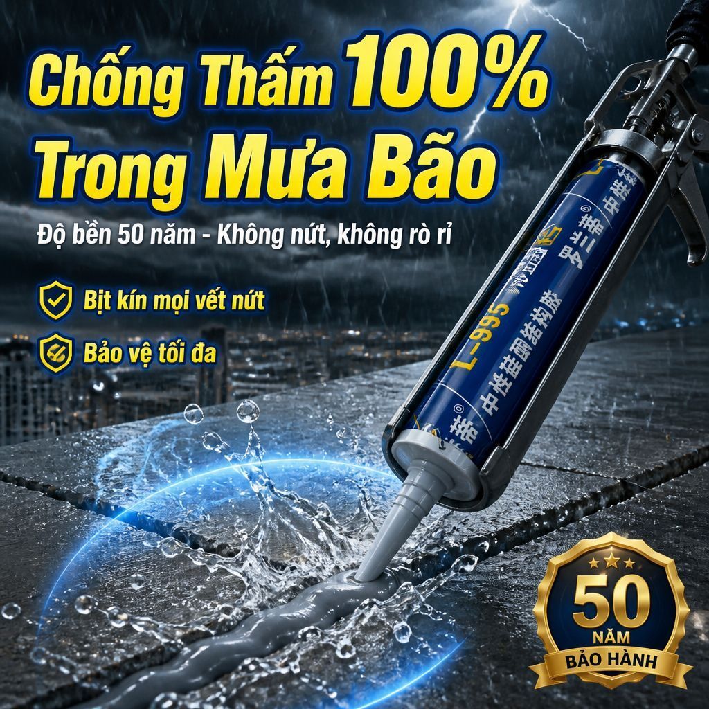 ⚡Ship Nhanh⚡Keo chống nứt chống thấm 50 năm|Keo cấu trúc siêu dính đa năng|Keo kính 995 độ nhớt cao trung tính silicone