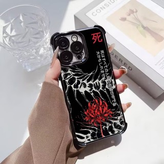 Anime Nhật Bản Kaneki Ken Ốp Lưng Điện Thoại iPhone 16 15 14 17 Pro Max Plus 17 Air 16E Mạ Túi Khí Hoạt Hình Sang Trọng Silicon Trong Suốt
