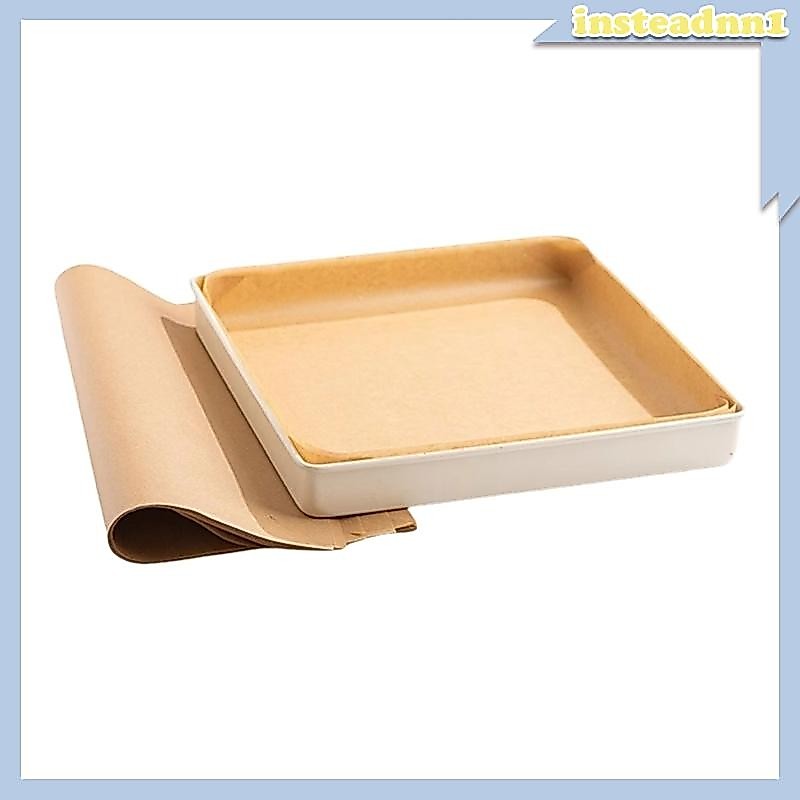 Inste 100 Miếng Giấy Che Da Cắt Sẵn 34x34cm Giấy Chống Dính Không Rỉ Để Nướng Và Nấu Ăn
