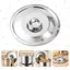 Nắp nồi tròn PYCOU, Nắp nồi đa năng bằng thép không gỉ, Làm dày thay thế 10-24cm Vỏ đựng nước sốt Đồ dùng nhà bếp