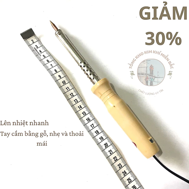Mỏ hàn, mỏ hàn thiếc, mỏ hàn thiếc cán gỗ hàng cao cấp 40w, mỏ hàn cao cấp 60w
