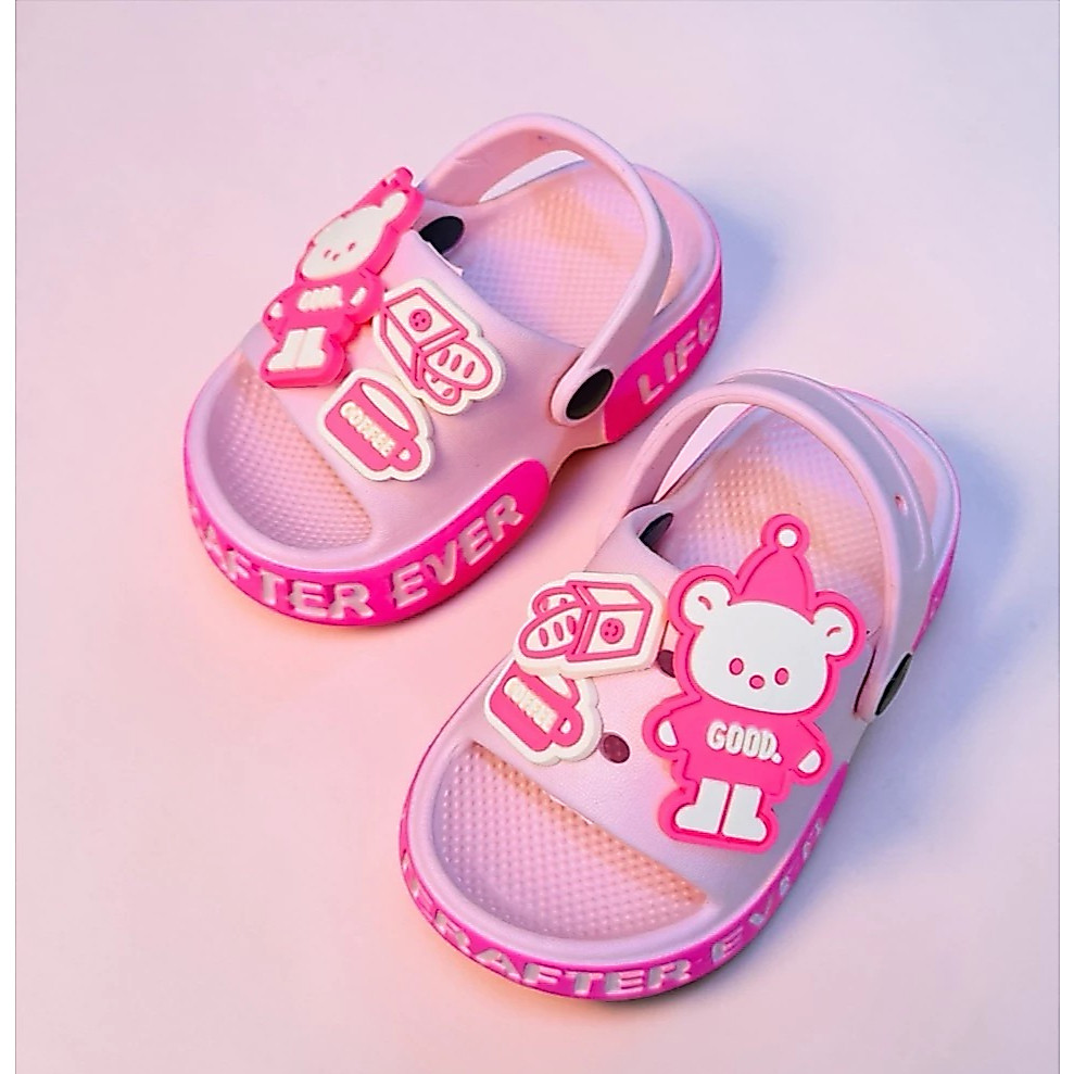 Dép bánh mì có quai sau tập đi cho bé trai bé gái hình thỏ Baby Three gấu siêu nhẹ siêu mềm
