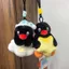 HK1 PINGU Dễ Thương Giấc Ngủ Series Plushie Móc Khóa Mini Chim Cánh Cụt Búp Bê Chuối Ngôi Sao Gối Túi Quyến Rũ Mặt Dây Chuyền Quà Tặng KH1