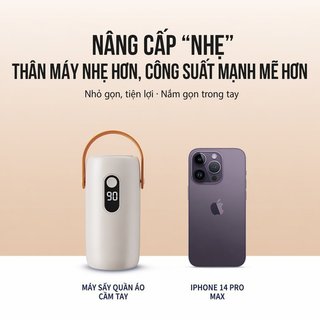 Máy Sấy Quần Áo Mini Có Thể Gập Lại Di Động PTC Làm Nóng Tự Động Hẹn Giờ Bảo Vệ Quá Nhiệt Du Lịch Nhà