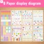 530 Chiếc Planner Dán Viết Tay Phong Cách Trang Trí Ghi Chú Cho Tạp Chí Nhật Ký Thêu Sò