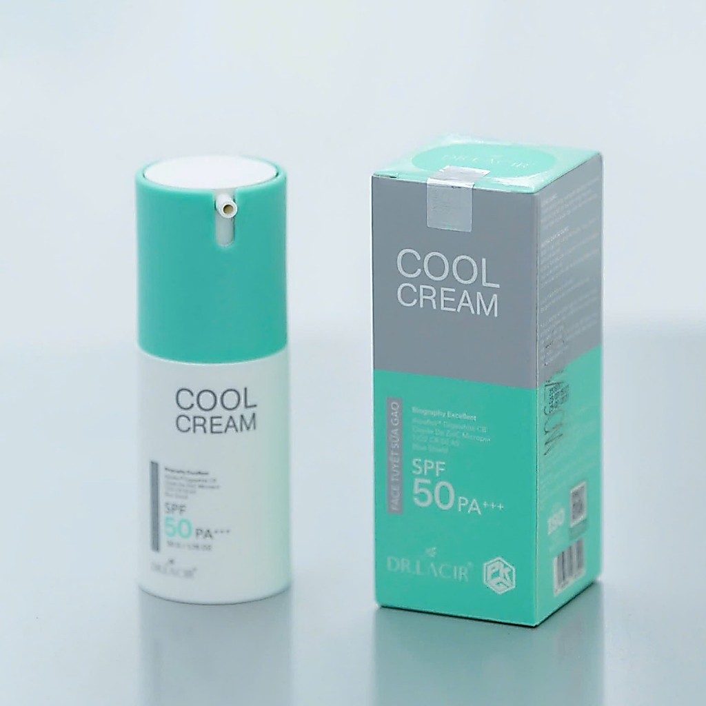 Cool Cream Face Tuyết Sữa Gạo Dr.lacir Bảo Vệ Làn Da Trước Tia UV, Ngừa Lão Hóa, Dưỡng Ẩm  (50g)