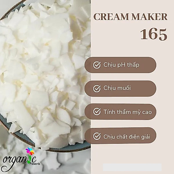 Glyceryl Stearate (and) PEG-100 Stearate (mã: CREAM MAKER 165)