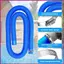 Ống bể bơi Đầu nối linh hoạt hạng nặng 39 inch với 4 kẹp Ống làm sạch bể bơi để tuần hoàn nước Spa shopidaevn