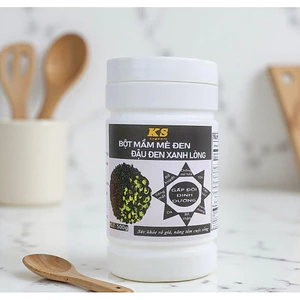 Combo 2 Hủ 1kg Bột Mầm Mè Đen – Đậu Đen Xanh Lòng Thuần Tự Nhiên