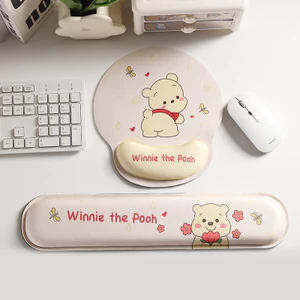 Phong Cách Hoạt Hình Dễ Thương Bụng Lớn Gấu Miếng Lót Chuột Văn Phòng Để Bàn Chuột Chống Trơn Trượt Miếng Lót Cổ Tay UEB6