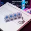 # HB # Rgb Lighting Móc khóa đàn áp sáng tạo Giảm căng thẳng Hiện vật Bàn phím Switch Test Illuminated Transparent Keycaps.