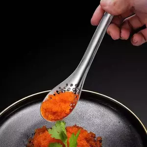 COD Thìa Nhà Bếp Bằng Thép Không Gỉ Có Lỗ Ẩm Thực Caviar Builder Roe Sauce Lọc Thìa Bền Nhà Bếp Nấu Ăn Tiện Ích MỚI