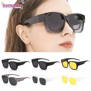 Kính râm phân cực BORAGETE Nam nữ Sắc thái vuông hợp thời trang