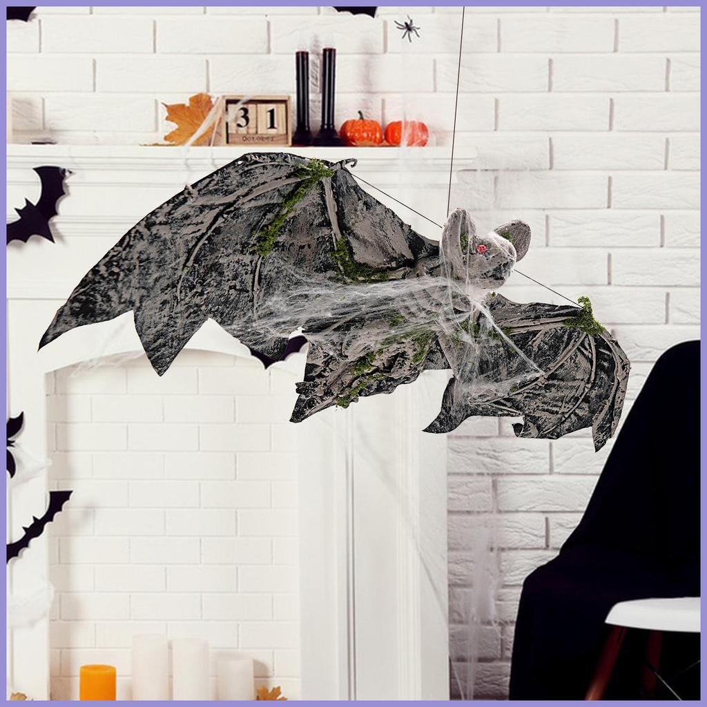 Đồ trang trí dơi Trang trí hiên nhà Halloween với mạng nhện Dơi khổng lồ Trang trí ngày lễ cho người thuê Trang trí mueadsyvn