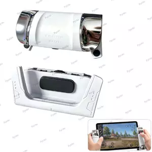 PYCOU 1 Cặp Tay Cầm Trò Chơi Máy Tính Bảng, 6 Ngón Tay Có Thể Điều Chỉnh Độ Dày Kẹp Máy Tính Bảng Điều Khiển Chơi Game, Tần Số Cao Bấm Điện Dung Kích Hoạt Silicone Chống Trượt Nút Kích Hoạt Trò Chơi Di Động