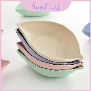 Đĩa nhỏ chức năng được chế tác từ vật liệu rơm lúa mì để trình bày đồ ăn nhẹ sành điệu