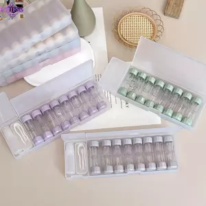 Ống kính tiếp xúc RTJIFSS, Hộp tiếp xúc mắt màu nhựa, Hộp đựng ống kính di động 8 cái / bộ