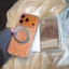 Vỏ cứng trong suốt Tương thích với iPhone 15 15Pro 15ProMax 16 16Pro 16ProMax 17 17Pro 17ProMax Vỏ nam châm họa tiết ngôi sao bạc