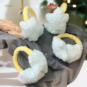 PNPIA- Tai Nghe Ngôi Sao Dễ Thương Sang Trọng Lông Tơ Ngoài Trời Ấm Áp Chống Gió Bịt Tai Kawaii Ngọt Ngào Đi Xe Đạp Tai Mùa Đông Ấm Áp Phụ Kiện Ngoài Trời