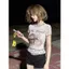 Milyfashion Cat Star In Gạc Áo thun ngắn tay mùa hè Phong cách mới Giảm tuổi Áo thun bé Y2K YUF