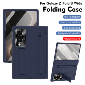 Dành Cho Samsung Galaxy Z Fold 8 Fold 8 Ốp Điện Thoại Rộng Có Chân Đế Ẩn, Khe Cắm Bút Tích Hợp, Có Phim Độ Nét Cao