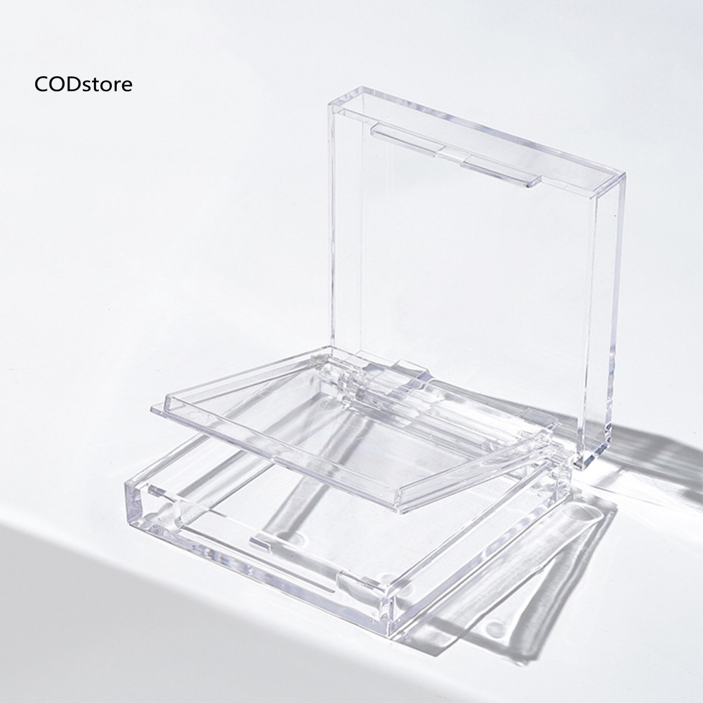 KDC Acrylic Móng Tay Bảo Quản Hộp Đựng Móng Tay Hai Lớp Trong Suốt Cho Gia Đình Bảo Quản Móng Tay Nghệ Thuật Di Động Sắp Xếp Dành Cho Móng Tay Acrylic Bấm Vào Móng Tay Bao Bì