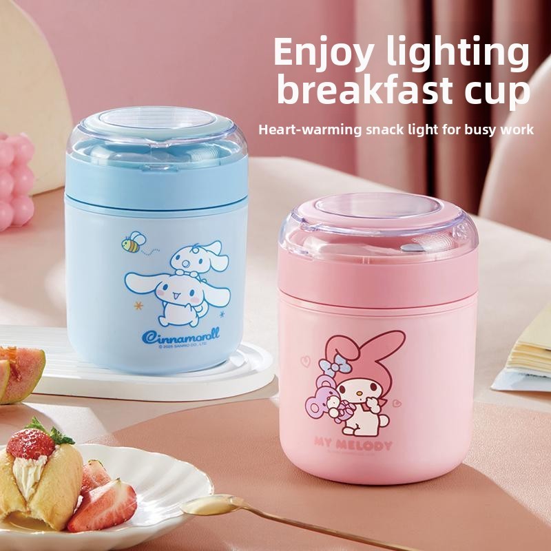 520Ml Hoạt Hình Sanrio My Melody Ăn Sáng Cốc Cinnamoroll Kawaii Di Động 304 Cách Nhiệt Cốc Sữa Hộp Cơm Trưa Túi Ăn Trưa
