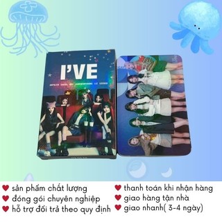Lomo Card Kpop Hologram I.VE Fanmade Lomo Card Bo Góc Hộp 30 Tấm Timo QT121