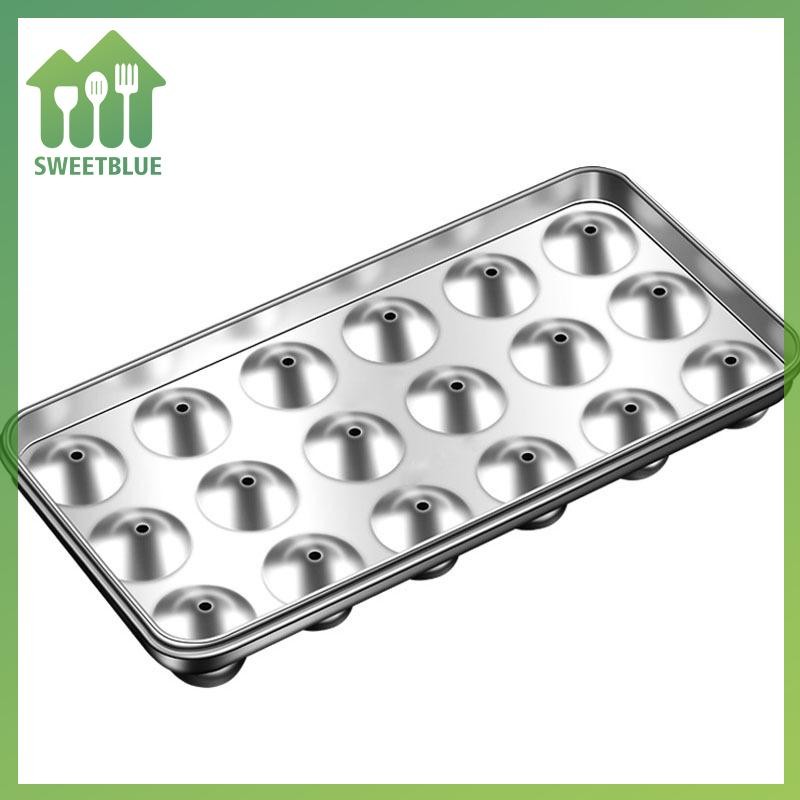 SWEET Khuôn Khay Đá Inox Có Nắp Cho Tủ Đông 18 Lưới Kim Loại Có Thể Tái Sử Dụng Máy Làm Đá Tròn Cho Gia Đình Và Thanh Sử Dụng n
