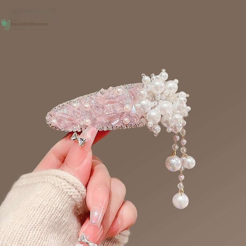 BeautifulHomeA Cổ Điển Tím sel Pha Lê Thanh Lịch Phong Cách Dân Tộc Tóc Vòng Mũ Đội Đầu Retro Phong Cách Trung Hoa Kẹp Bên Đảng VN