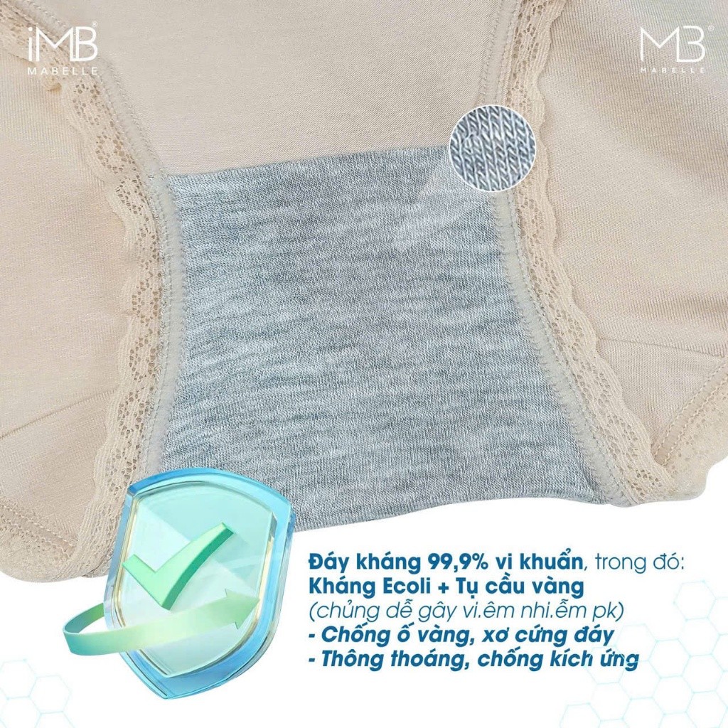 Quần lót nữ MB Mabelle 8885 (8867) cotton kháng khuẩn, hạn chế viêm nhiễm, mềm êm nhẹ - Đủ màu, size