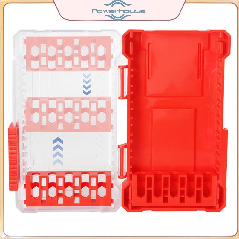 Hộp đựng mũi khoan điện Hộp đựng mũi khoan lục giác 6.35mm Hộp đựng mũi khoan 5 kích cỡ PVC chịu nước có thể tháo rời Lưu trữ có thể treo được.