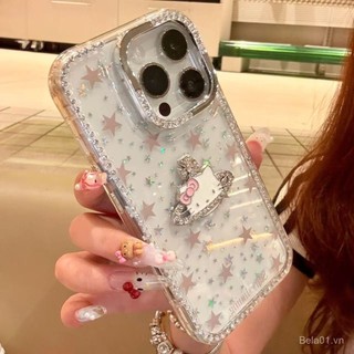 Ốp Điện Thoại Thích Hợp Cho iPhone Star Point Diamond Planet kt Cat Thích Hợp Cho iPhone16PromaxiPhone Ốp Điện Thoại 15 / 14 / 13 Nữ 12 / 11 Vỏ Bảo Vệ 5VMT