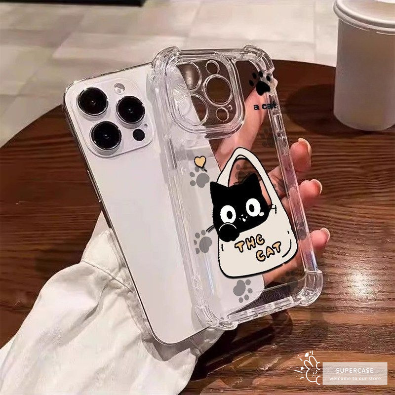 Ốp Điện Thoại Hình Mèo Graffiti Dễ Thương Cho Xiaomi 17 15T Pro 15S 15 14 13 12 Lite Ultra 14T 13T 12T 11T Pro Mi 11 10T Pro Lite Ultra 10S 5G 4G Vỏ Trong Suốt Phim Hoạt Hình Bốn Ngôi Nhà Bìa Mềm
