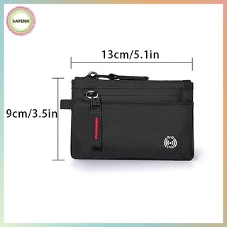 Ví X-Pac RFID dành cho nam SAFENH - Thẻ chiến thuật có khóa kéo & Ví đựng tiền xu VN