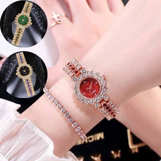 Đồng Hồ Nữ Đính Đá Cao Cấp Sang Trọng, Dây Titan Không Gỉ, Mặt Tròn Nhiều Màu, Thời Trang, Dự Tiệc, Làm  Quà Tặng - DH94