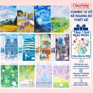 Combo 10 Vở Kẻ Ngang Vở B5 Vở Kẻ Ngang 80/120/200 Trang Tập Sinh Viên Dòng Kẻ 2 Màu Chống Lóa -AT