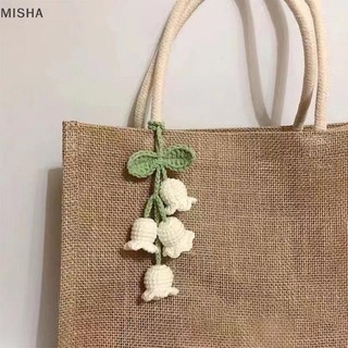 Misa Handmade Móc Hoa Lan Móc Khóa Dành Cho Nữ Cô Gái Lãng Mạn Hoa Mặt Dây Chuyền Túi Xách Trang Trí Phụ Kiện Xe Hơi Quà Tặng