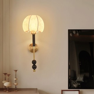 AIMI Đèn Ngủ Treo Đầu Giường Đầu Giường Đèn Tường Vải Lampshade Retro Led Nền Trang Trí Tường Đèn Thích Hợp Cho Phòng Khách Phòng Ngủ Nhà Hàng
