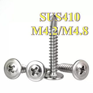 Vít tự khoan đầu dù inox 410,Đinh ốc vít ,Vít răng thưa inox 304 Vít bắn gỗ đầu dù M4.2 / M4.8 * L13-50mm [LXY-CB-1]