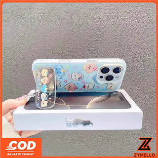 Thích hợp cho OPPO Reno 15F Reno 14F Reno 14 PRO Reno 13F Reno12 F Reno11 F Reno 10 Reno 8T Reno 8Z Reno 7Z Reno8 Tư Duy Dễ Thương Gấu Dâu Gương Đứng IMD Chống Sốc TPU Ph