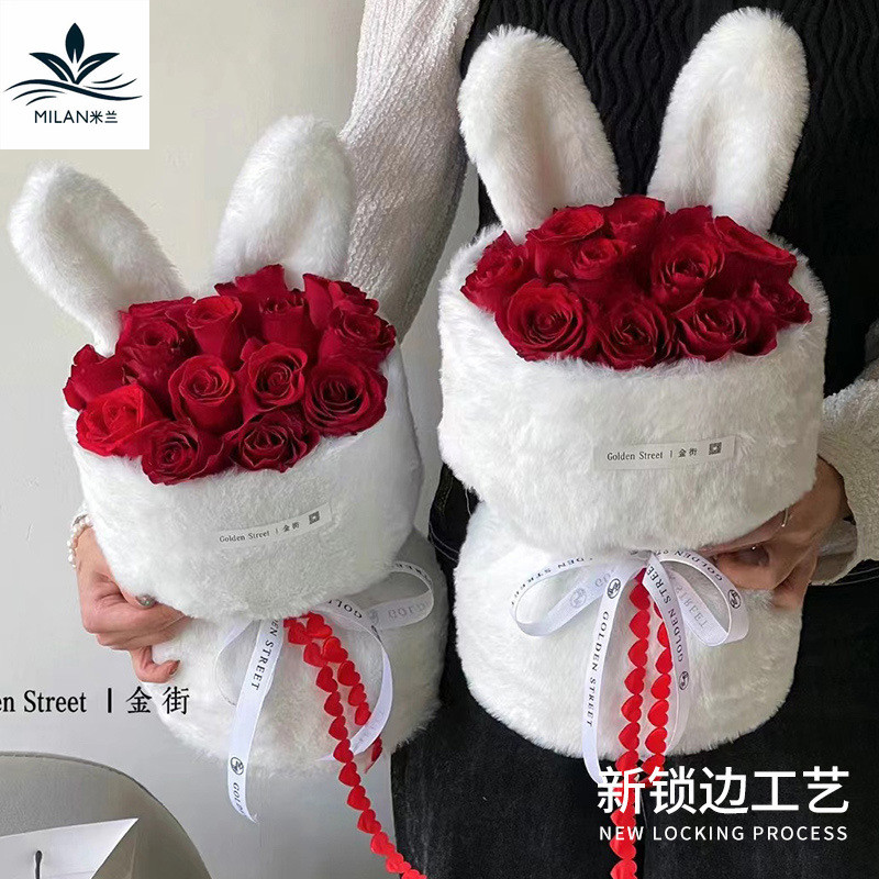 Ruy Băng Tình Yêu Hoa Bó Hoa Dây Đeo Quà Tặng Trang Trí Ruy Băng DIY Handmade Nơ Ruy Băng Hình Trái Tim ZVY6