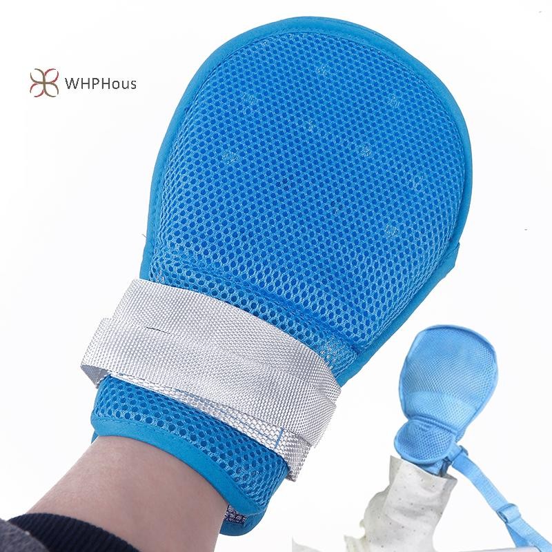 < WHPHous-t > 1 Chiếc Găng Tay Hạn Chế Y Tế Có Thể Tháo Rời Giường Bệnh Nhân Chống Rơi Tay Ràng Buộc Bảo Vệ Người Cao Tuổi Găng Tay Chống Cố Định