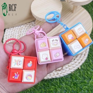 Móc khóa bàn phím hoạt hình DIY Keycap Fidget - Nút bóp giảm căng thẳng cho những người yêu thích âm nhạc