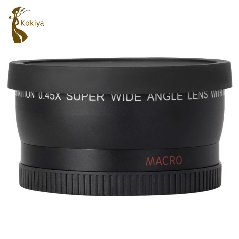 Kokiya 52mm 0,45x Ống kính góc rộng cho D7100 D5200 D3300 D600 D700 18-55mm Máy ảnh kỹ thuật số đa năng