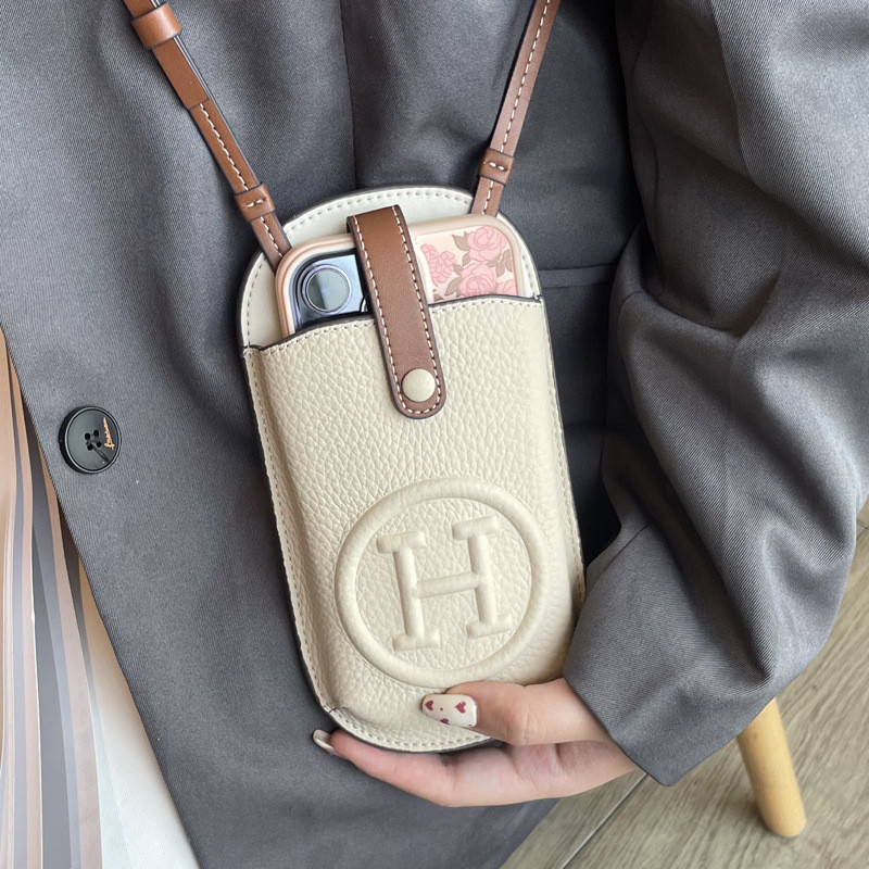 Túi Điện Thoại Di Động Nữ Phong Cách Mới 2024 Bán Chạy Hợp Thời Trang Siêu Nóng Messenger Bao Bì Điện Thoại Di Động Túi Nhỏ Thời Trang Nhẹ Da Thật