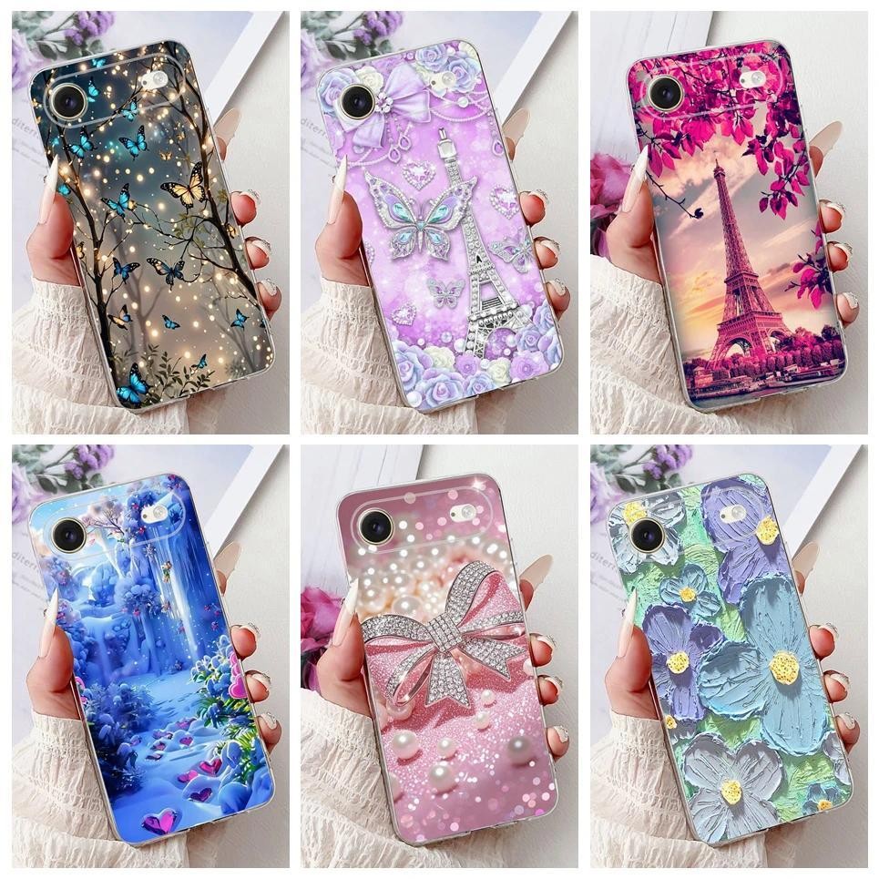 Dành Cho iPhone 17 Air 17 Slim Ốp lưng Mềm Mỏng TPU Vỏ Trên iPhone Air Ốp Lưng Hoa Sang Trọng Nữ Tính Bướm Vỏ